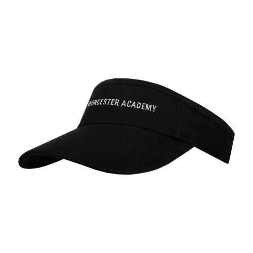  Black Brushed Bull Denim Visor - Worcester Academy