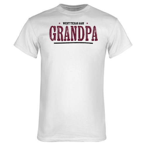  White T Shirt - West Texas A&M Grandpa