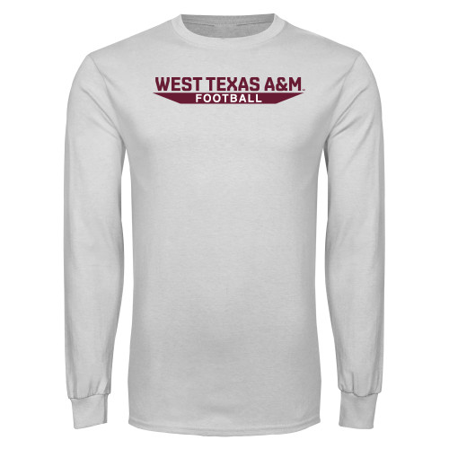  White Long Sleeve T Shirt - West Texas A&M - Football