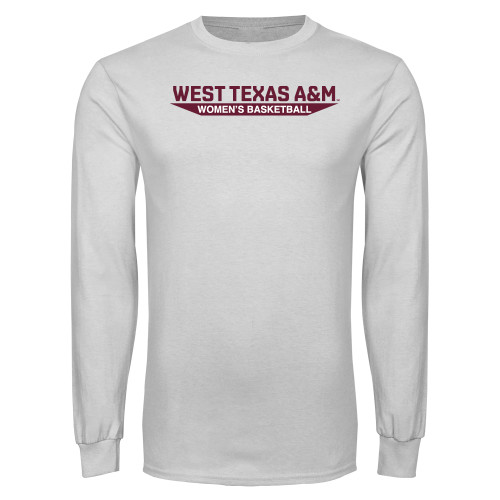  White Long Sleeve T Shirt - West Texas A&M - Womens Basketball