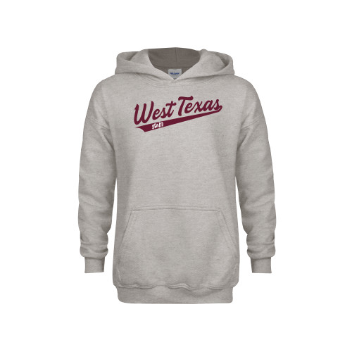  Youth Grey Fleece Hood - West Texas A&M Script