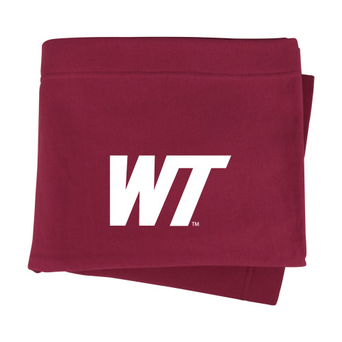  Maroon Sweatshirt Blanket - West Texas A&M Primary Mark