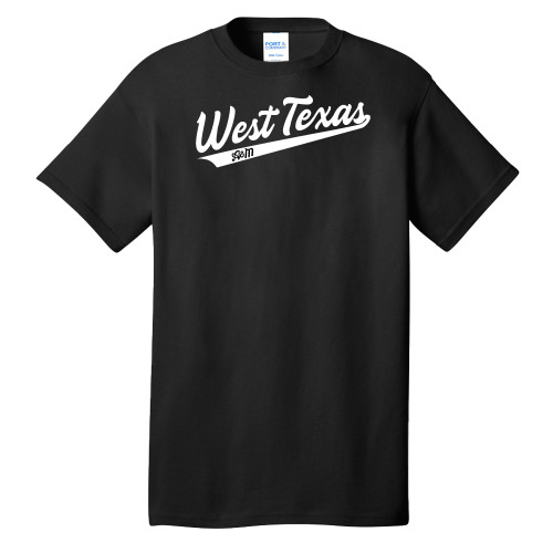  Extended Black T Shirt - West Texas A&M Script