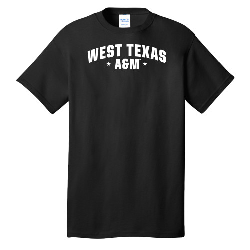  Extended Black T Shirt - West Texas A&M Arched