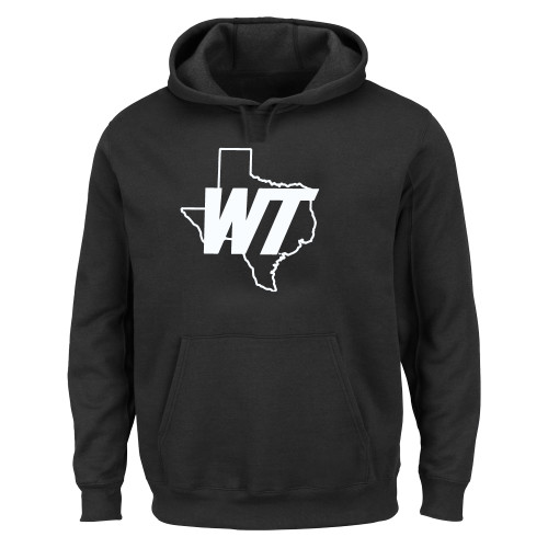  Extended Black Hoodie - WT Texas Mark