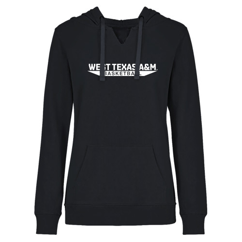  Womens Plus Black Hoodie - West Texas A&M - Basketball