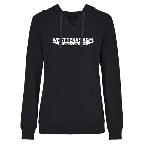  Womens Plus Black Hoodie - West Texas A&M - Cross Country