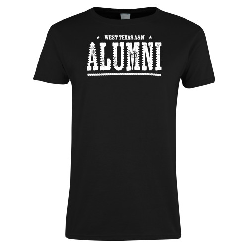  Womens Black Short Sleeve Tee - West Texas A&M Alumni