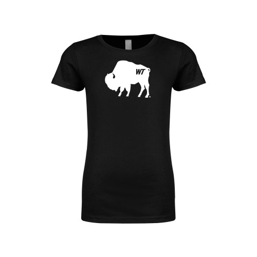  Next Level Girls Black Fashion Fit T Shirt - WT Branded Buffalo