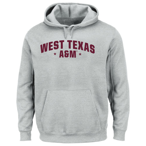  Extended Heather Grey Hoodie - West Texas A&M Arched