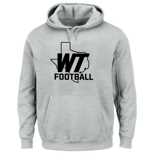  Extended Heather Grey Hoodie - WT Texas Football
