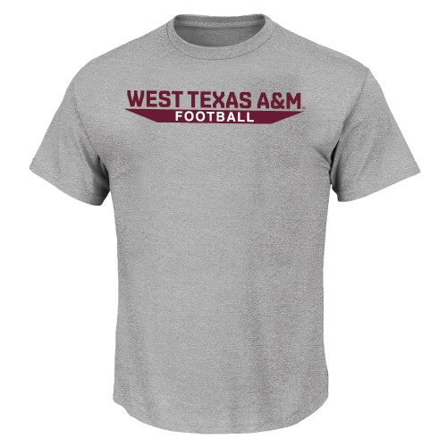  Tall Heather Grey T Shirt - West Texas A&M - Football