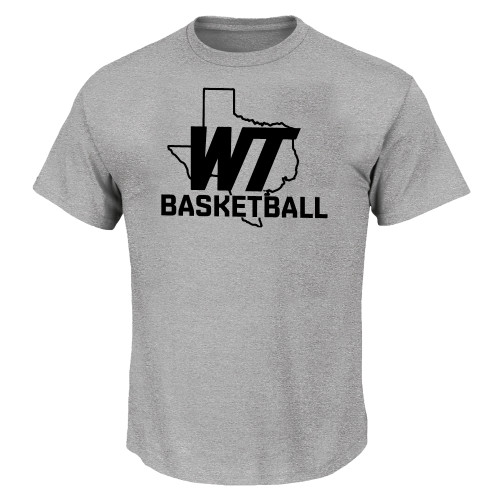  Tall Heather Grey T Shirt - WT Texas Basketball