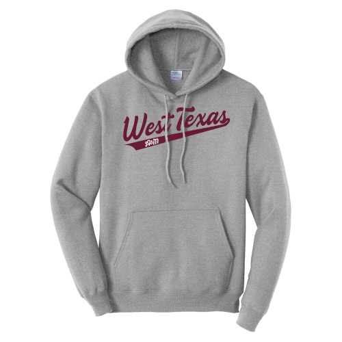  Tall Athletic Heather Fleece Hoodie - West Texas A&M Script
