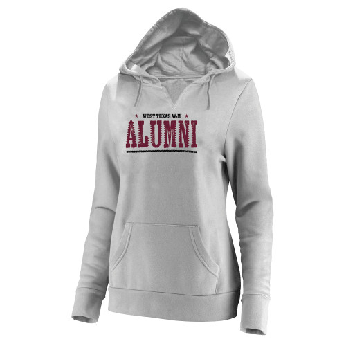  Womens Plus Heather Grey Hoodie - West Texas A&M Alumni