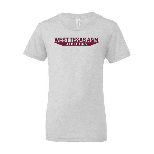  Bella + Canvas Youth Ash Grey Jersey T Shirt - West Texas A&M - Athletics