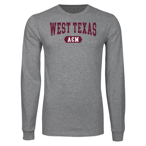  Grey Long Sleeve T Shirt - West Texas A&M Collegiate