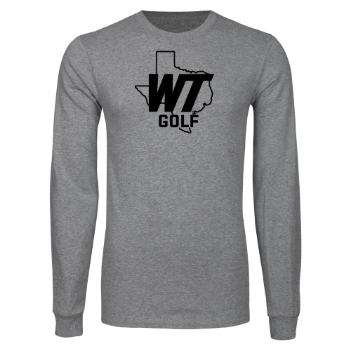  Grey Long Sleeve T Shirt - WT Texas Golf