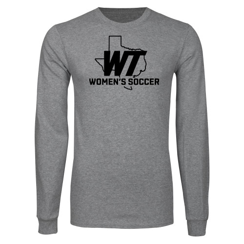  Grey Long Sleeve T Shirt - WT Texas Womens Soccer
