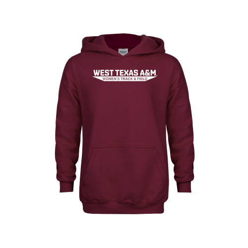  Youth Maroon Fleece Hoodie - West Texas A&M - Womens Track & Field