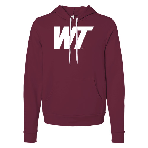  Bella + Canvas Maroon Fleece Hood - West Texas A&M Primary Mark
