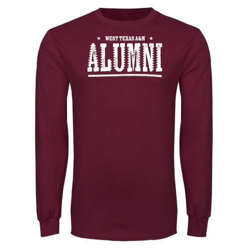  Maroon Long Sleeve T Shirt - West Texas A&M Alumni