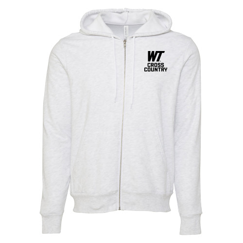  Bella + Canvas Ash Grey Full Zip Hood - WT Cross Country