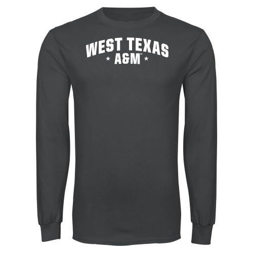  Charcoal Long Sleeve T Shirt - West Texas A&M Arched