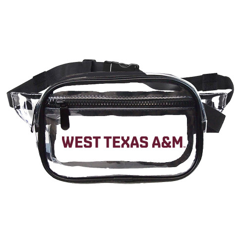  Clear Fanny Pack - West Texas A&M Wordmark