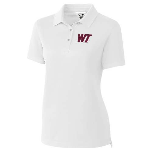  C&B Womens White Advantage Polo - West Texas A&M Primary Mark