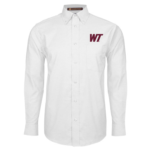  White Oxford Long Sleeve Shirt - West Texas A&M Primary Mark
