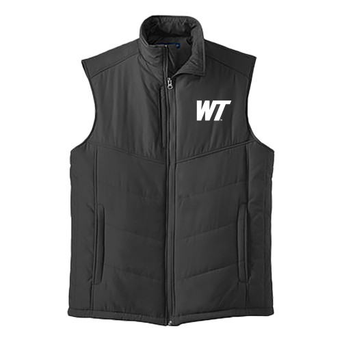  Black Puffer Vest - West Texas A&M Primary Mark
