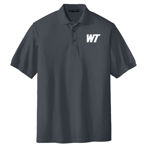  Extended Charcoal Silk Touch Polo - West Texas A&M Primary Mark
