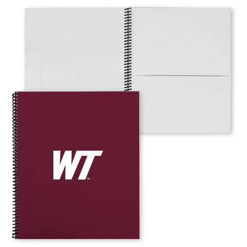  College Spiral Notebook w/Black Coil - West Texas A&M Primary Mark