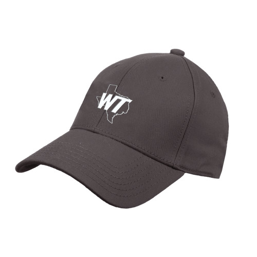  Charcoal Structured Adjustable Pro Style Hat - WT Texas Mark