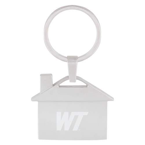  Silver Home Sweet Home Key Holder - West Texas A&M Primary Mark Engraved