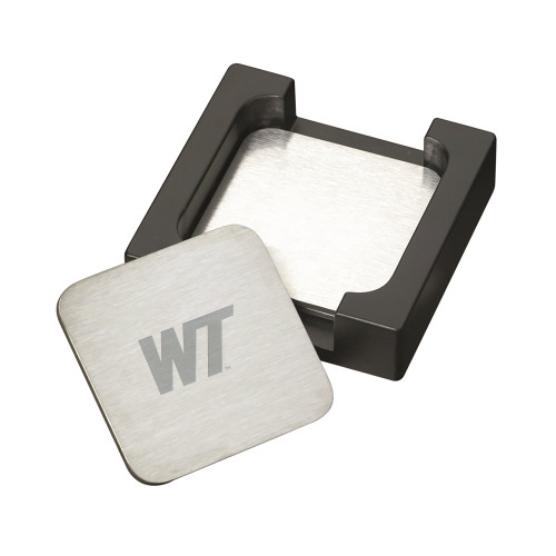  Stainless Steel Coaster Set - West Texas A&M Primary Mark Engraved