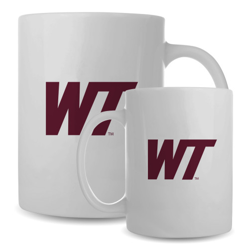  Full Color White Mug 15oz - West Texas A&M Primary Mark
