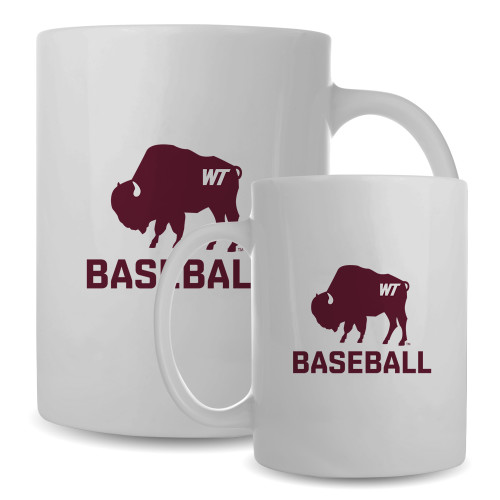  Full Color White Mug 15oz - WT Buffalo Baseball