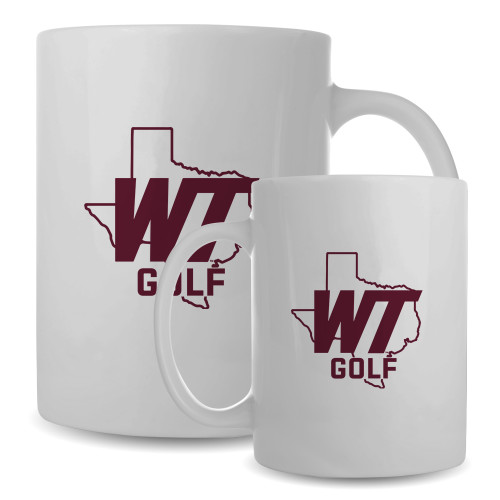  Full Color White Mug 15oz - WT Texas Golf
