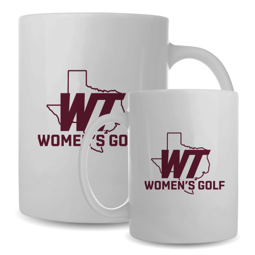  Full Color White Mug 15oz - WT Texas Womens Golf