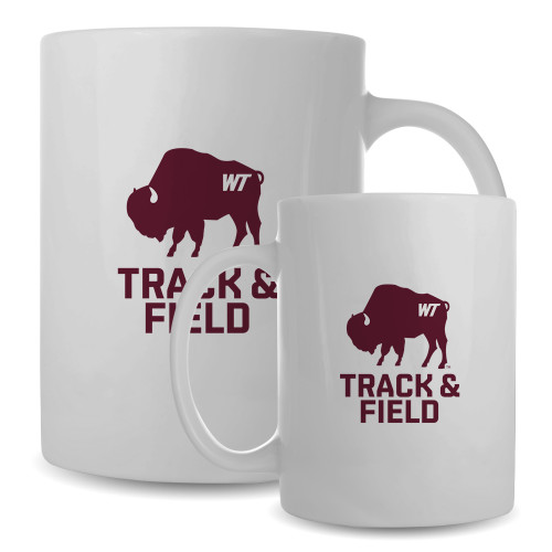  Full Color White Mug 15oz - WT Buffalo Track & Field