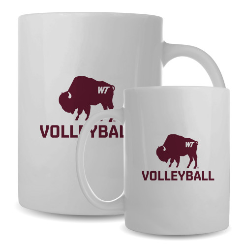  Full Color White Mug 15oz - WT Buffalo Volleyball