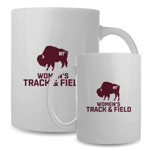  Full Color White Mug 15oz - WT Buffalo Track & Field