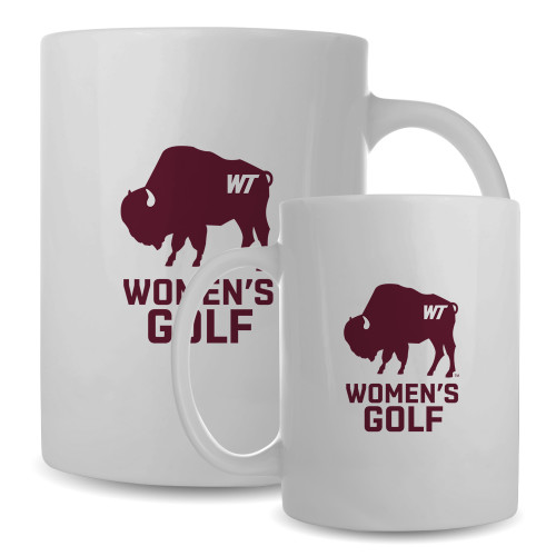  Full Color White Mug 15oz - WT Buffalo Womens Golf