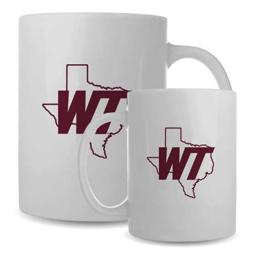  Full Color White Mug 15oz - WT Texas Mark