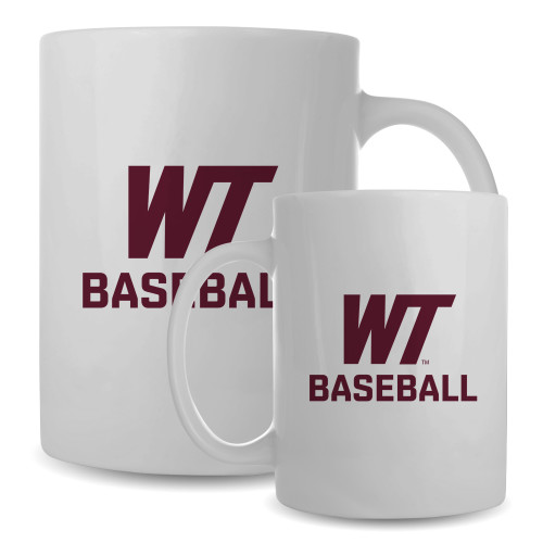  Full Color White Mug 15oz - WT Baseball