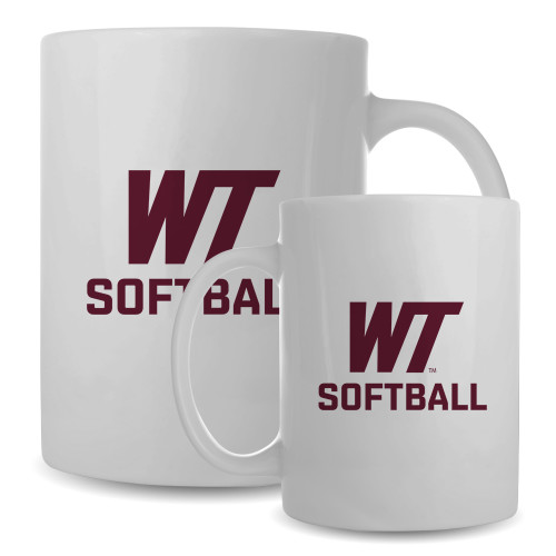  Full Color White Mug 15oz - WT Softball