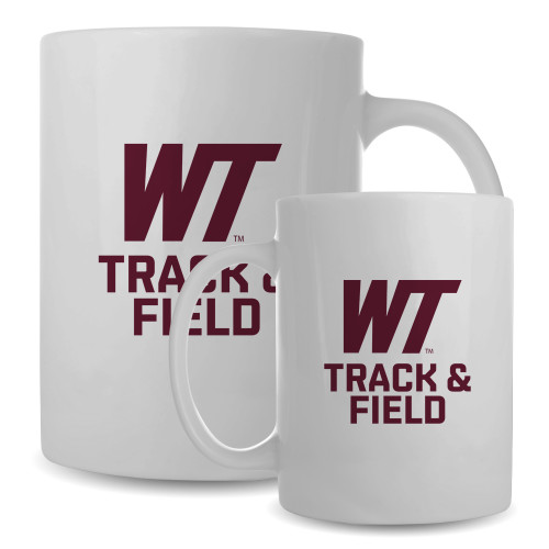  Full Color White Mug 15oz - WT Track & Field