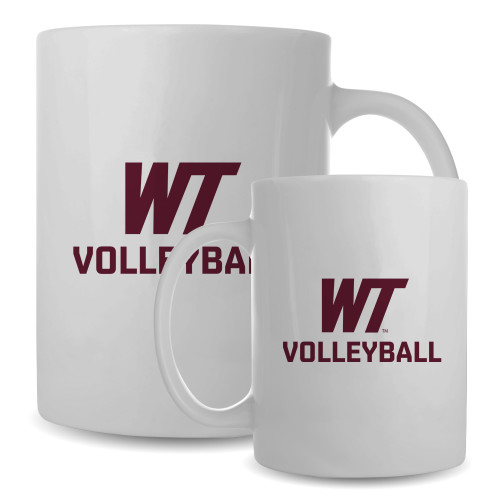  Full Color White Mug 15oz - WT Volleyball